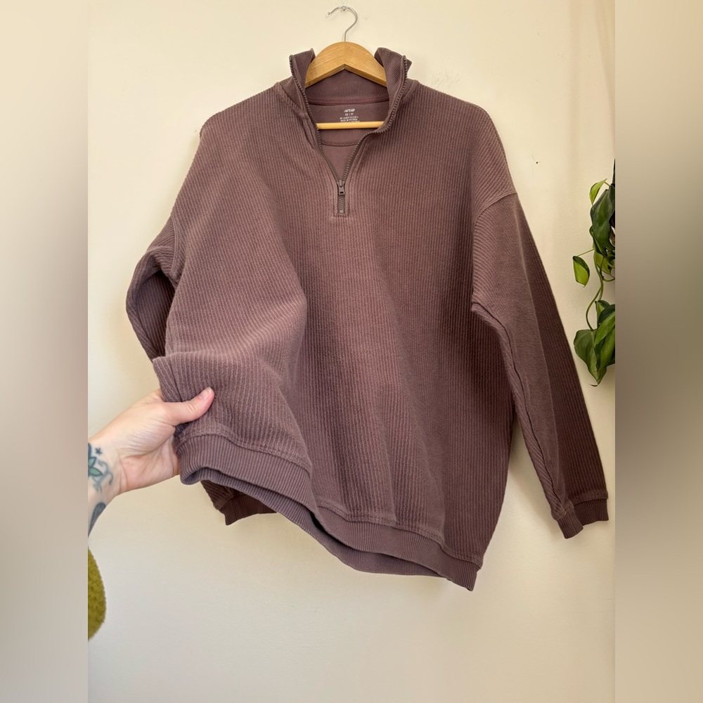 Aerie Good Vibes Corded Oversized Pullover - Picture 5 of 7